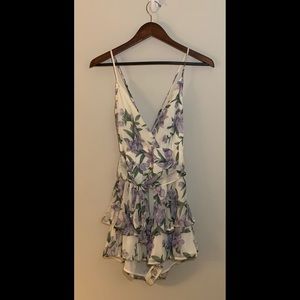 Aura Floral Ruffled Romper